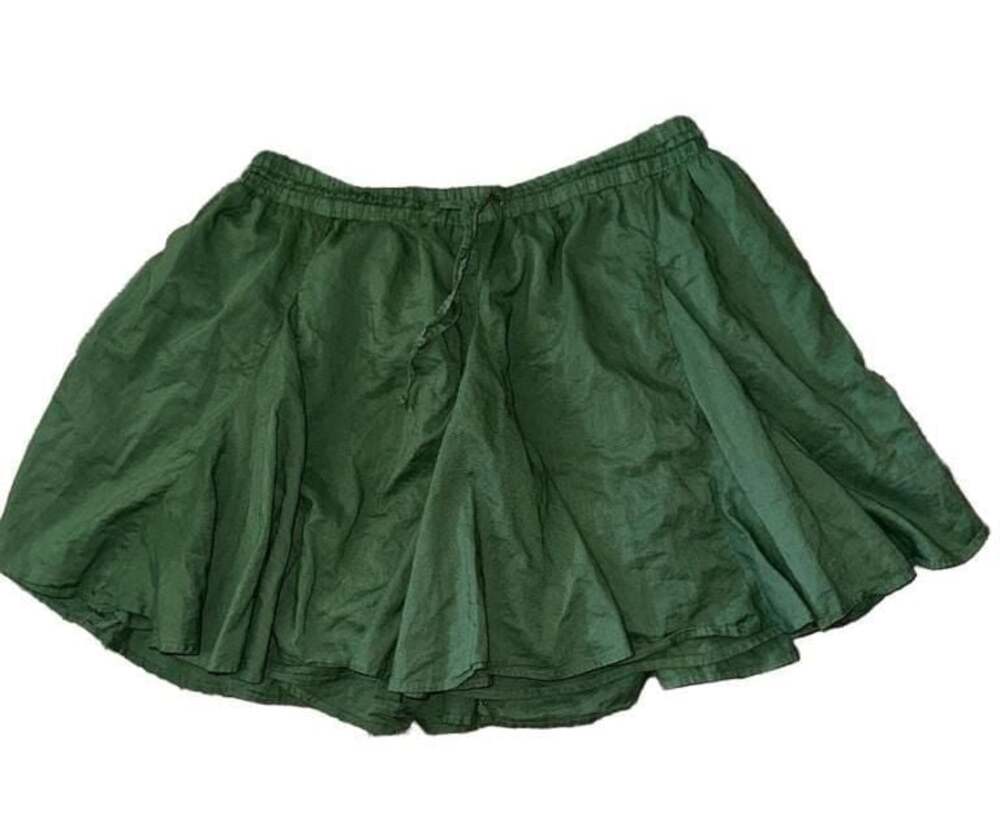 Size small American Eagle Outfitters Green Cotton Drawstring Mini Skirt